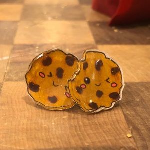 Handmade Cookie Stud Earrings 🍪